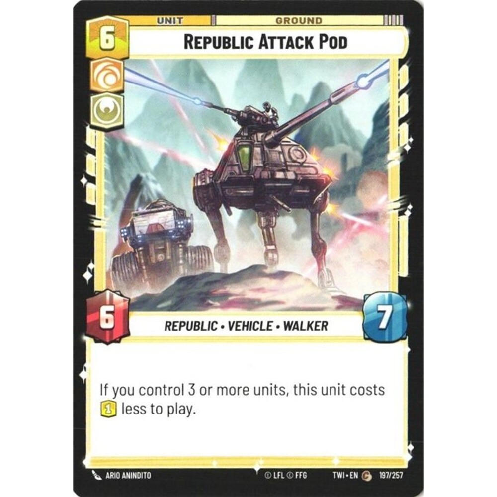 Republic Attack Pod #197 Star Wars Twilight of the Republic